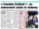 Freedom Festival, no violence we dance, SudPresse