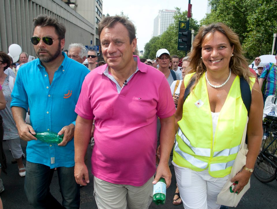 Avec JD Lejeune et S Pauwels à Bruxelles