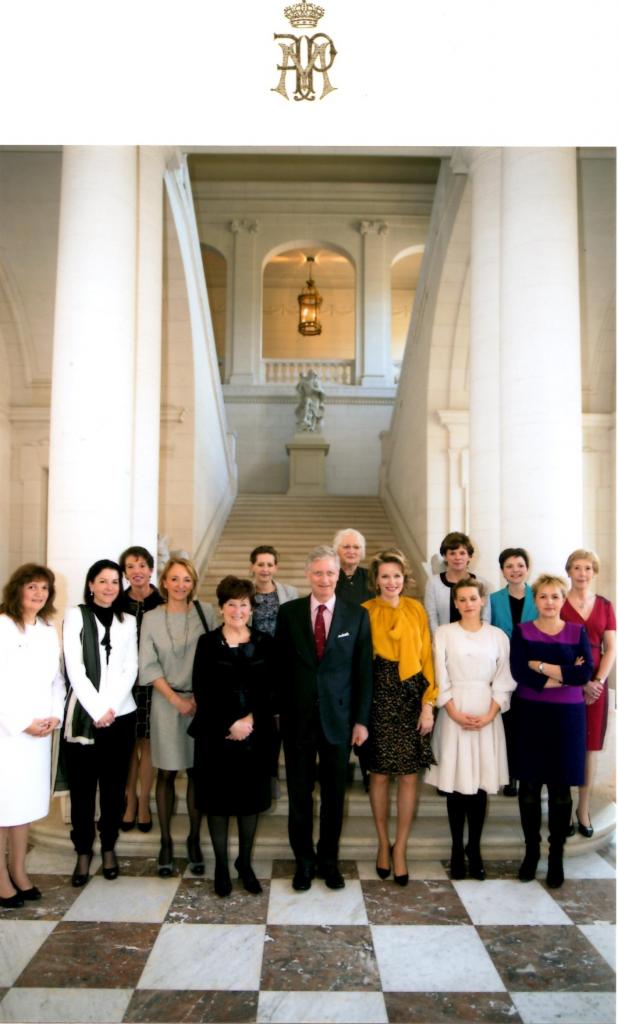 Avec le Roi Philippe et la Reine Mathilde