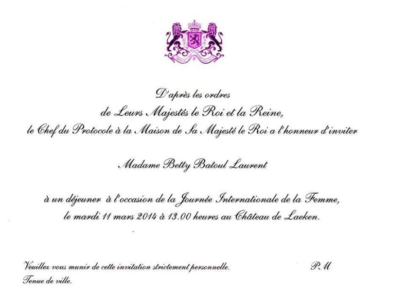 Invitation betty batoul mars 2014